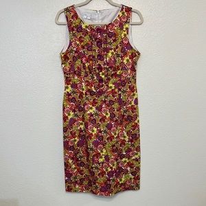 London Times Floral Sleeveless Dress